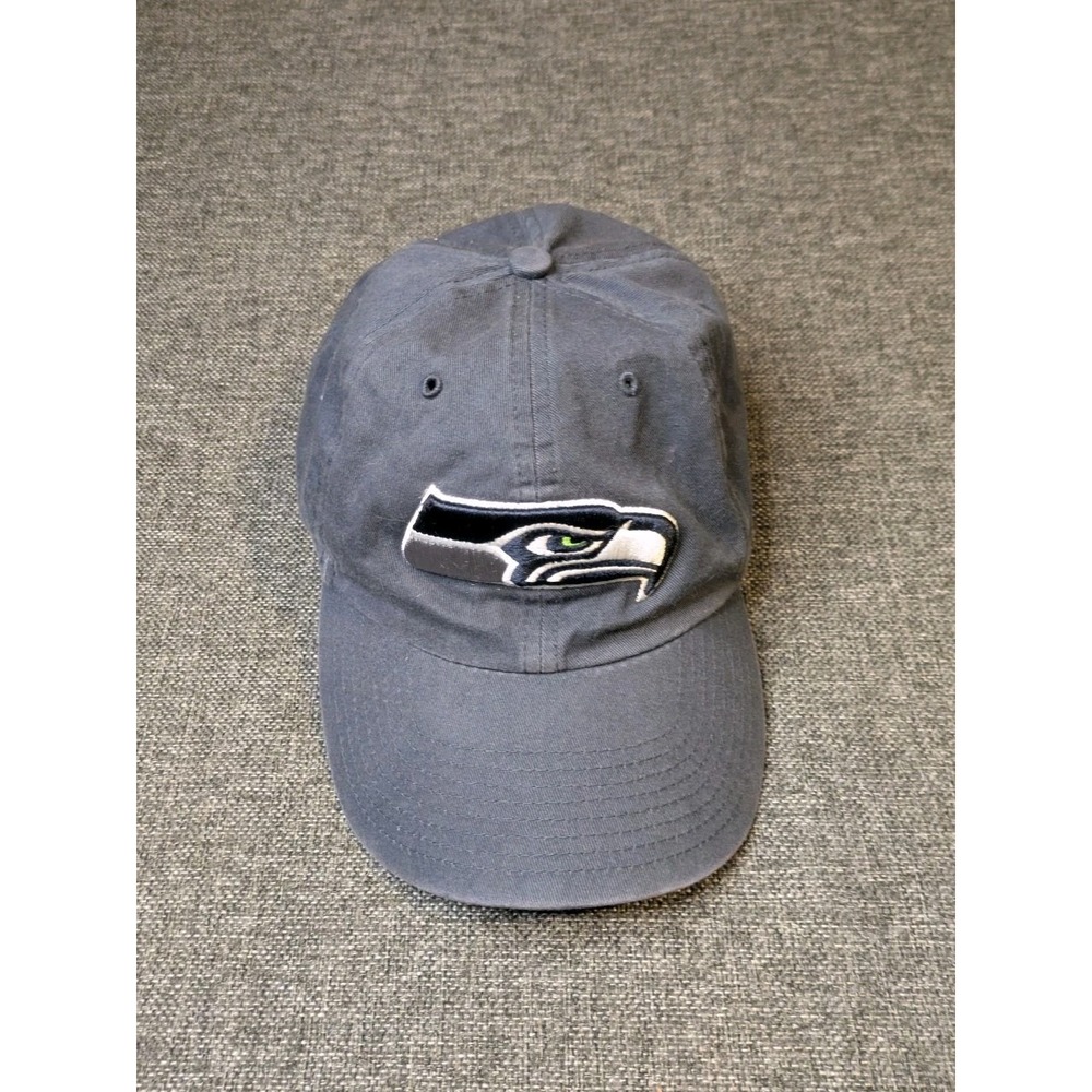 Seattle Seahawks NFL 47 Brand Gray Cotton Strapback Football Hat Cap adjustable